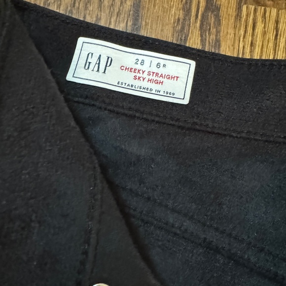 GAP Black Vegan leather jeans - size 28/6 - NWT - Picture 4 of 6